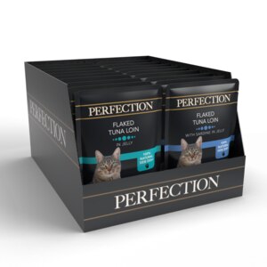 Premium cat food in a display box, perfect for your feline friend's health and happiness.